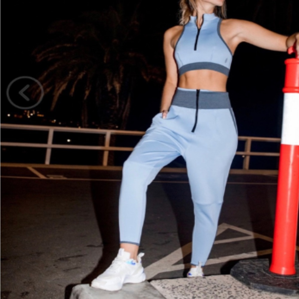 Free People around the block jogger set